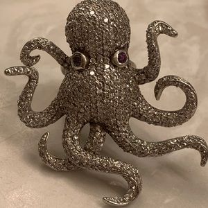 Gorgeous Octopus Statement Ring size 6